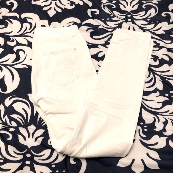 Timing Denim - White Skinny Jeans By Timing Size Small